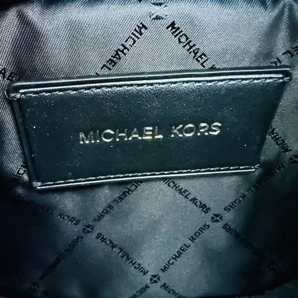 MICHAEL KORS MK SIGNATURE LOGO COOPER BELT BAG BRIGHT WHITE UNISEX